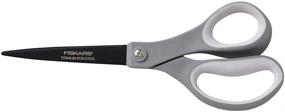 img 3 attached to ✂️ Fiskars 8-inch Non-Stick Titanium Softgrip Scissors with 3.1-inch Cut Length