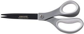 img 2 attached to ✂️ Fiskars 8-inch Non-Stick Titanium Softgrip Scissors with 3.1-inch Cut Length