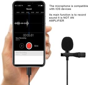 img 1 attached to 🎙️ Valband Омнидирекциональный телефонный микрофон: Идеально подходит для iPhone, видеоконференций, подкастов, голосового диктования, записей YouTube (6,0 м)