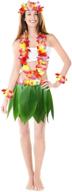 domestar hawaiian green skirt costume логотип