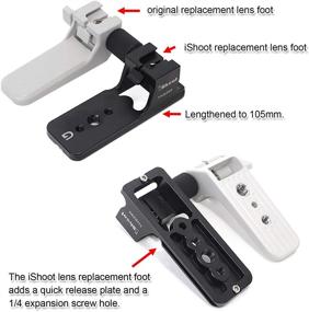 img 1 attached to 📸 iShoot Lens Collar Replacement Foot Stand Base for Sony FE 200-600mm Lens with Arca-Swiss Quick Release Plate