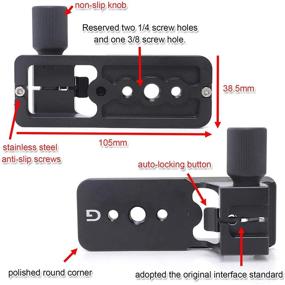 img 2 attached to 📸 iShoot Lens Collar Replacement Foot Stand Base for Sony FE 200-600mm Lens with Arca-Swiss Quick Release Plate
