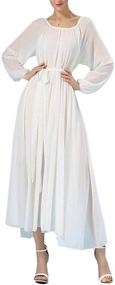 img 4 attached to Buenos Ninos Sleeve Chiffon Dresses - Women's Clothing for Women