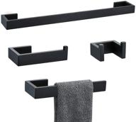 upgrade your bathroom with the tnoms 4-piece stainless steel bathroom hardware set, q8-p4bk logo