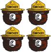 smokey firefighting wildfire sticker decals logo