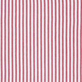 img 1 attached to Cackleberry Home Red and White Ticking Stripe Cotton Throw Pillow Case Covers 🔴 22 x 22 Inches, Set of 2 - Decorative Square Cushion Covers for Home Décor