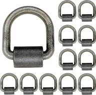 🔒 worldpac pack of 12-1/2-inch, 12,000 lbs load capacity weld-on flip d-ring anchor – forged design logo