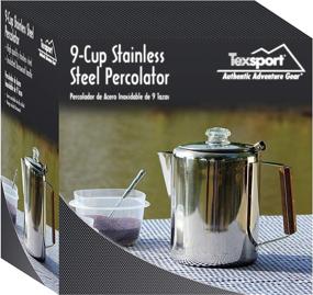 img 1 attached to ☕ Texsport Outdoor Camping Stainless Steel Percolator Coffee Maker - 9 Cup Capacity