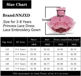 img 3 attached to 👗 NNJXD Elegant Evening Princess Wedding Dresses for Girls' Clothing