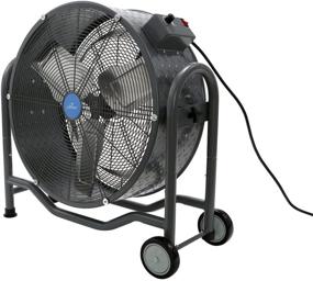 img 3 attached to 🌪️ Impressive Performance: iLIVING ILG8M24-70EC High Velocity Floor Fan, Shop 24", Grey