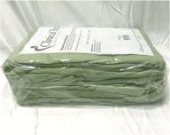 sage green deluxe flannel massage sheets set logo