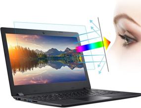 img 4 attached to 👁️ Enhanced Eye Protection: (2Pack) 14 Inch Anti Blue Light Laptop Screen Protector with Anti Glare Filter - Shield Against Harmful Blue Light (14 Inch 16:9 Aspect Ratio Laptop)