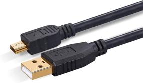 img 4 attached to 🔌 High-Speed USB 2.0 A to Mini-B 5 Pin Cable by BolAAzul - Data Sync & Charger Cable with Ferrite Core - Compatible with TI-84 Plus CE Graphing Calculator, MP3/MP4 Players, GPS, and More