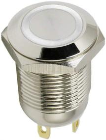 img 3 attached to ⚓ ESUPPORT 12mm Waterproof White LED Light Momentary Push Button Switch 2A for Car Boat - Stainless Steel