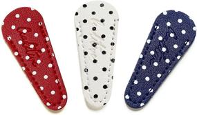 img 4 attached to 🧵 Beaditive Embroidery Scissors Sheath (3-Piece Set) - July 4th Edition: Blue, White, and Red Polka Dot