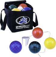 🎒 deluxe carrying bag bocce ball set by park &amp; sun sports логотип