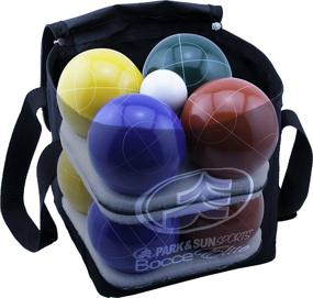 img 2 attached to 🎒 Deluxe Carrying Bag Bocce Ball Set by Park &amp; Sun Sports