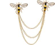 🐝 hanging chain brooch lapel pin - knighthood honey bee logo