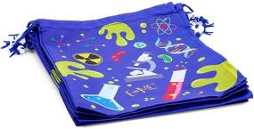 img 2 attached to Fun and Functional Drawstring Favor Bags for Kids Science Birthday Party - 10x12 inches, 12 Pack!