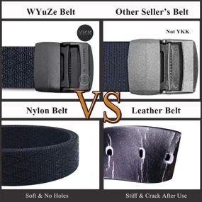 img 1 attached to Highly Functional Men's Accessories: WYuZe Military Tactical Casual Webbing