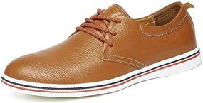 img 4 attached to Genuine Leather Fashion Men's Loafer Driving Shoes for Loafers & Slip-Ons