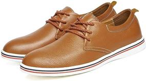 img 2 attached to Genuine Leather Fashion Men's Loafer Driving Shoes for Loafers & Slip-Ons