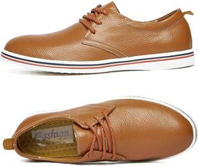 img 3 attached to Genuine Leather Fashion Men's Loafer Driving Shoes for Loafers & Slip-Ons