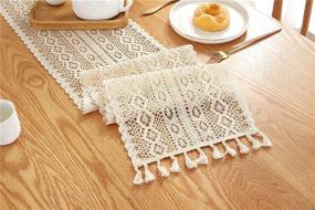 img 1 attached to Gemseek Bohemian Macrame Vintage Farmhouse