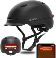 smart4u sh50u smart bike helmet: automatic brake light & sos alarm for urban riding logo