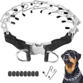 img 4 attached to 🐶 Enhance Canine Training with Mayerzon Dog Prong Training Collar - Stainless Steel Choke Pinch Collar with Comfort Tips