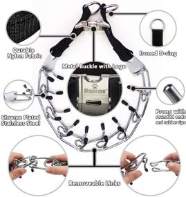 img 3 attached to 🐶 Enhance Canine Training with Mayerzon Dog Prong Training Collar - Stainless Steel Choke Pinch Collar with Comfort Tips