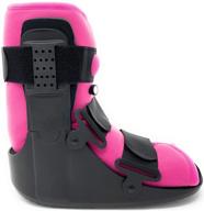 👣 superiorbraces (small size) low top, low profile air pump cam medical orthopedic walker boot for ankle and foot injuries with pink liner, women's shoe size 6-8, men's shoe size 4.5-7 logo