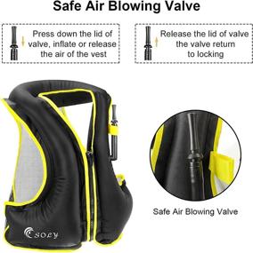 img 3 attached to 🏊 SOLY Snorkel Vest: Adjustable Snorkeling Diving Jacket with Leg Straps for Men and Women