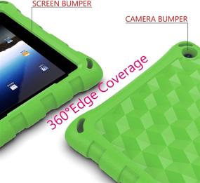 img 1 attached to DJ&RPPQ 11th Gen Tablet Case and Cover - Green [Four Corner Protection] [Kids and Adult Friendly] [Anti-Skid Shockproof] for 10.1" Tablets (2021 Release)