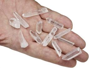 img 1 attached to 🔮 Lot of 30-50 Clear Quartz Crystal Point Shards - Hypnotic Gems Natural 120g 4.2oz Average Brand