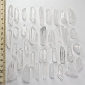 img 4 attached to 🔮 Lot of 30-50 Clear Quartz Crystal Point Shards - Hypnotic Gems Natural 120g 4.2oz Average Brand