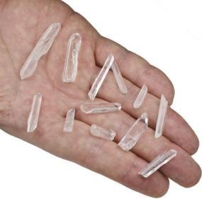 img 2 attached to 🔮 Lot of 30-50 Clear Quartz Crystal Point Shards - Hypnotic Gems Natural 120g 4.2oz Average Brand