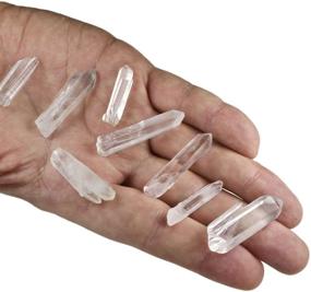 img 3 attached to 🔮 Lot of 30-50 Clear Quartz Crystal Point Shards - Hypnotic Gems Natural 120g 4.2oz Average Brand