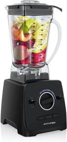 img 4 attached to Anthter 1600W Professional Kitchen Blender - Countertop Blenders for Shakes and Smoothies with Variable Speeds Control, 6 Stainless Steel Sharp Blades, 68 oz Container &amp; 30000 RPM - Ideal for Home and Commercial Use