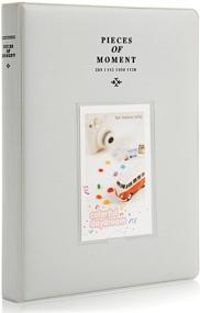 img 4 attached to 📷 CAIUL Compatible 128 Pockets Mini Photo Album: Perfect for Fujifilm Instax Mini & Polaroid Cameras (Smokey White)