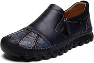 premium maizun men's leather loafers: stylish & comfortable driving shoes logo