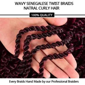 img 1 attached to Senegalese Crochet Braids Synthetic Extensions