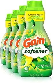 img 4 attached to 🌸 Gain Original Scent Fabric Softener - 41 fl oz, 48 Loads, HE Compatible (Pack of 4, Packaging May Vary)