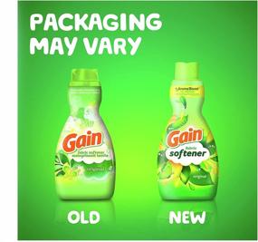 img 1 attached to 🌸 Gain Original Scent Fabric Softener - 41 fl oz, 48 Loads, HE Compatible (Pack of 4, Packaging May Vary)