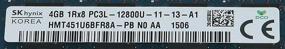 img 1 attached to 💾 8 ГБ всего планок памяти для настольных ПК SK Hynix HMT451U6BFR8A-PB PC3L-12800U 1Rx8 (2 x 4 ГБ)