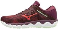 👟 mizuno women's horizon wine cayenne athletic running shoes for women logo