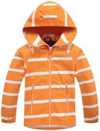 girls' windbreaker fleece waterproof jacket: stylish boys' clothing for jackets & coats logo