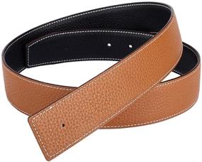 img 4 attached to Vatees Reversible Without Genuine Adjustable Men's Accessories for Belts