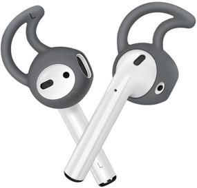 img 4 attached to Аксессуары ZALU Hooks And Covers совместимы с наушниками AirPods и EarPods [3 пары] (серый)