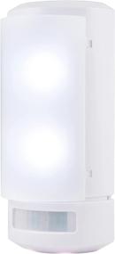 img 4 attached to GE Wireless LED Wall Sconce – Motion Sensor, Manual Control, Warm White Light, Battery-Operated – Easy Installation, No Wiring – Ideal for Entryways, Stairs, Hallways, Closets, Basements – Model 17455